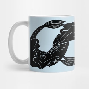 Gay Infinity Mermaids- Black Mug
